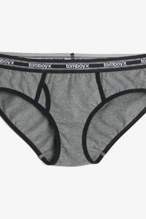 Iconic Briefs - Retro Charcoal Logo