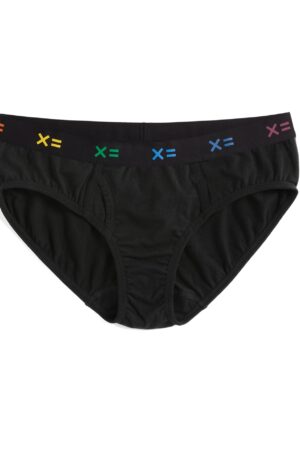 Iconic Briefs - Black X= Rainbow