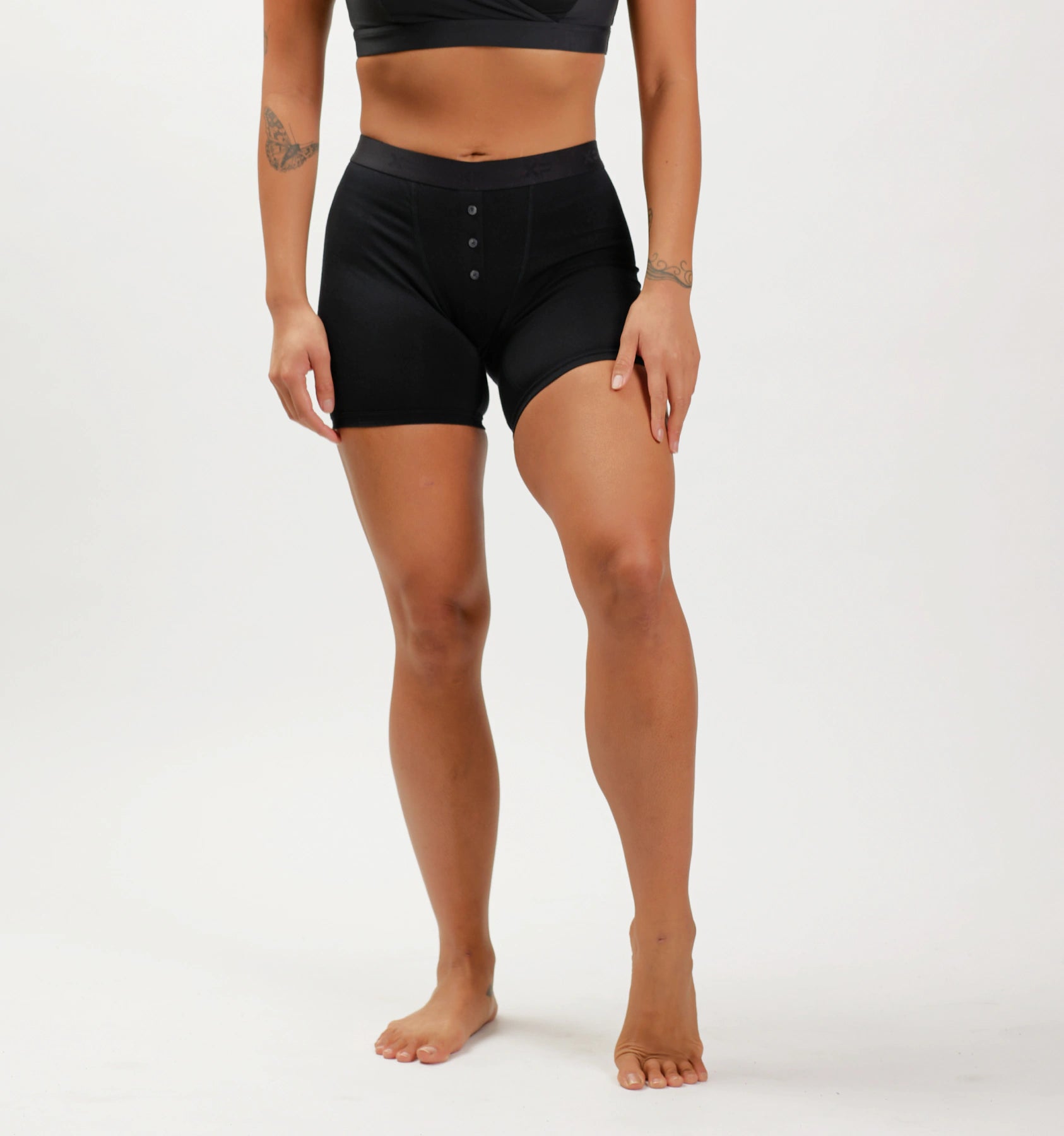 6" Fly Boxer Briefs - Retro White - 图片 3